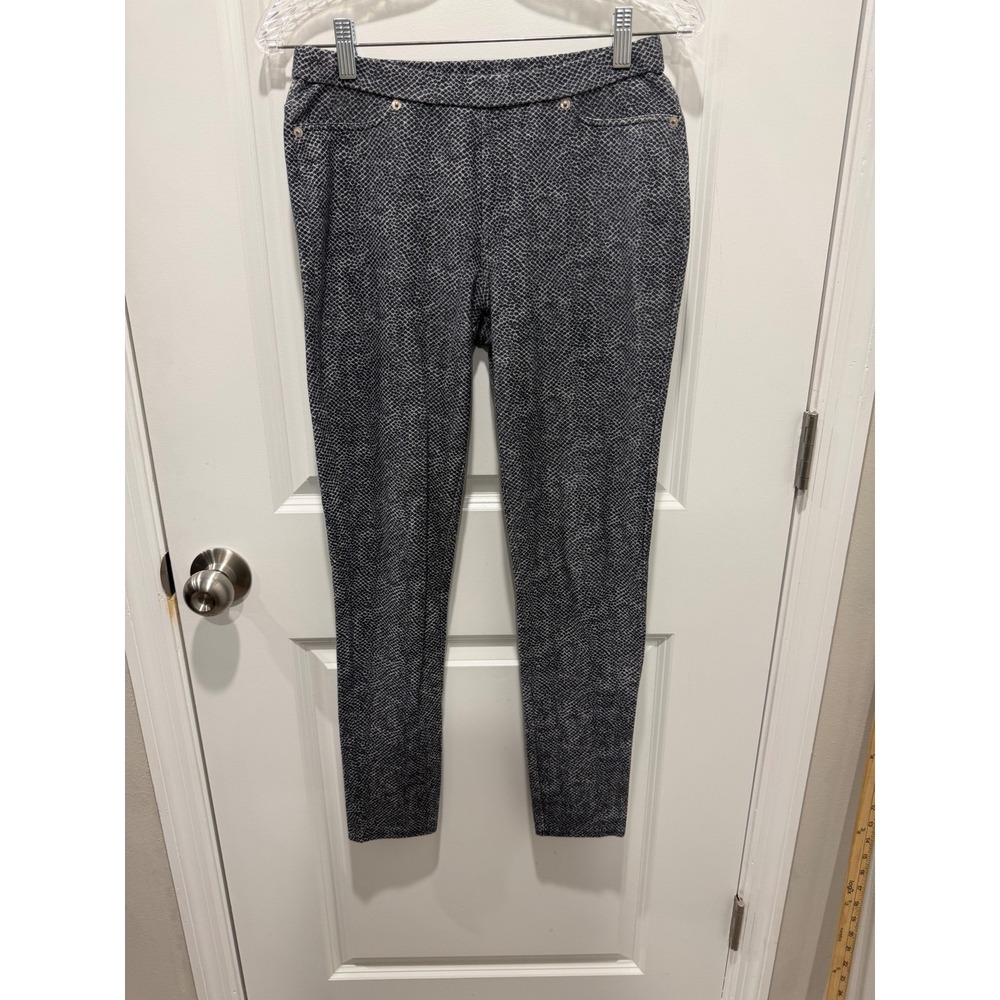 Michael Kors Womens Leggings Snakeskin Animal Print Black White Size S